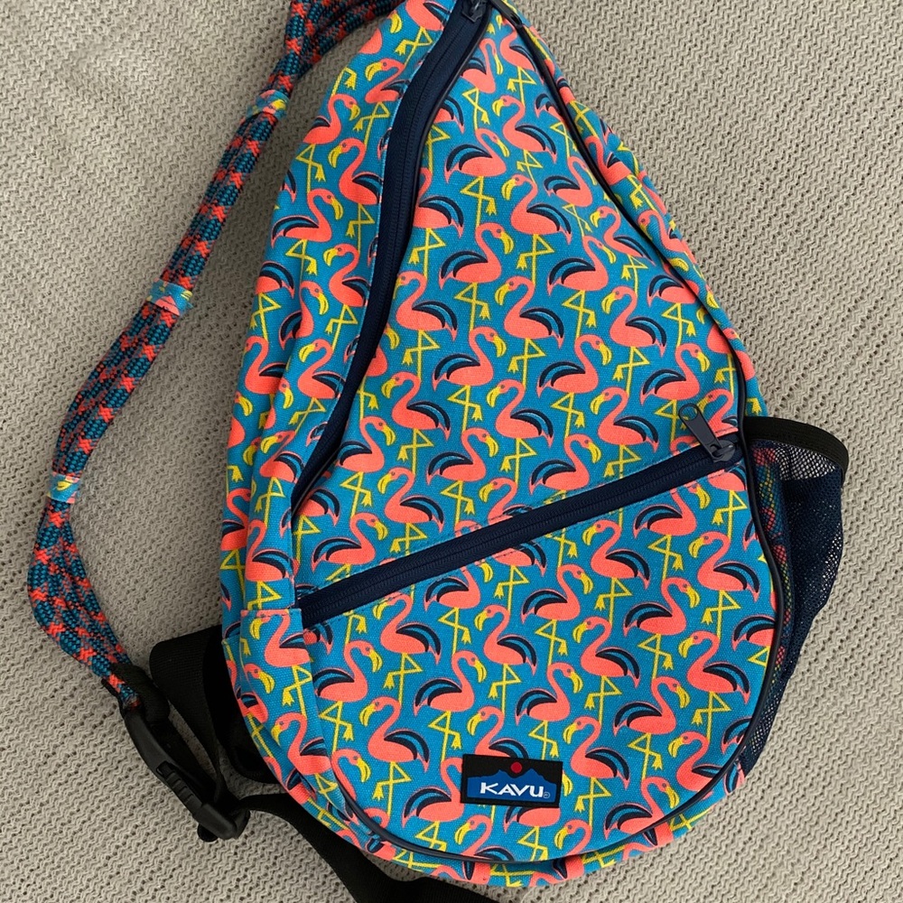 KAVU rope slingbag with flamingo 🦩 print!